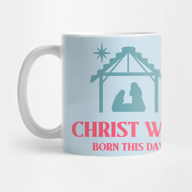 Nativity Birth of Christ Jesus Christian Christianity Christmas by Tip Top Tee's